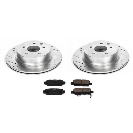 Power Stop 08-12 Infiniti EX35 Rear Z23 Evolution Sport Brake Kit PowerStop Brake Kits - Performance D&S  AXOPROS
