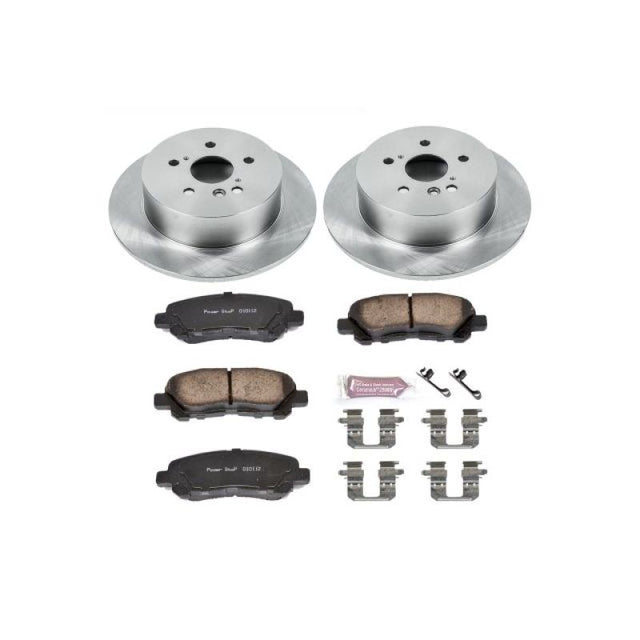 Power Stop 08-13 Toyota Highlander Rear Autospecialty Brake Kit PowerStop Brake Kits - OE  AXOPROS