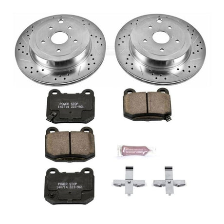 Power Stop 08-14 Subaru Impreza Rear Z23 Evolution Sport Brake Kit PowerStop Brake Kits - Performance D&S  AXOPROS