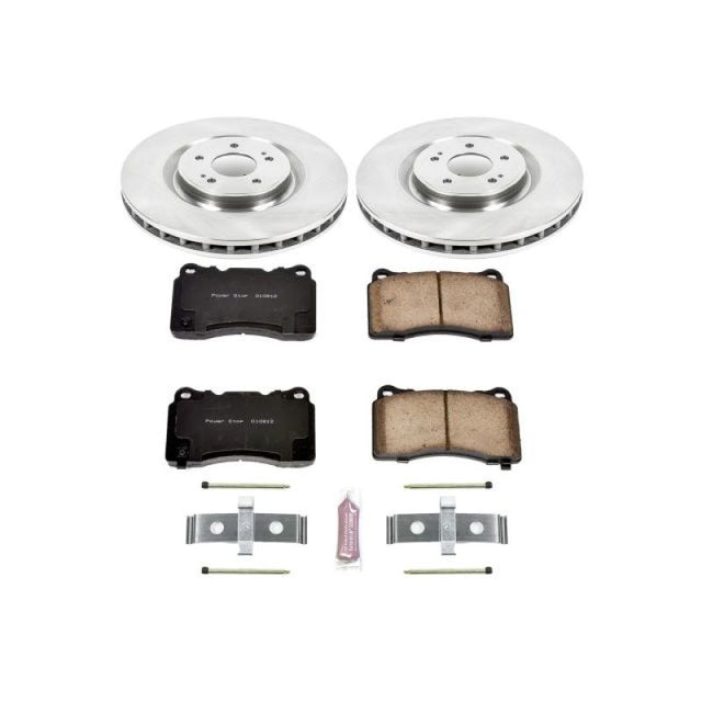 Power Stop 08-15 Mitsubishi Lancer Front Autospecialty Brake Kit PowerStop Brake Kits - OE  AXOPROS