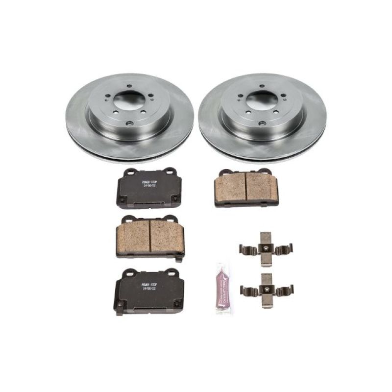 Power Stop 08-15 Mitsubishi Lancer Rear Autospecialty Brake Kit PowerStop Brake Kits - OE  AXOPROS