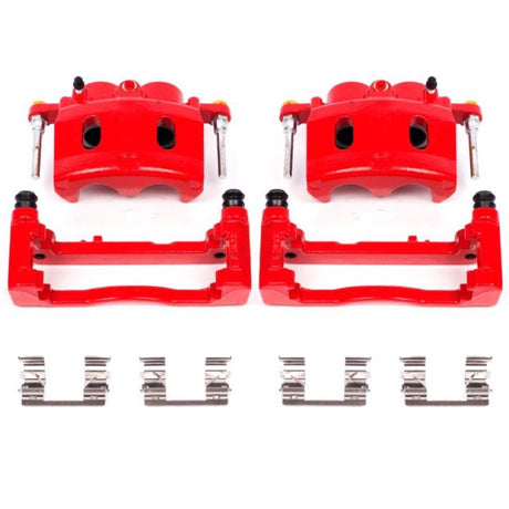 Power Stop 08-16 Cadillac Escalade Front Red Calipers w/Brackets - Pair PowerStop Brake Calipers - Perf  AXOPROS