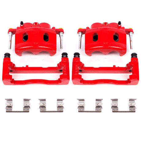 Power Stop 08-16 Cadillac Escalade Front Red Calipers w/Brackets - Pair PowerStop Brake Calipers - Perf  AXOPROS