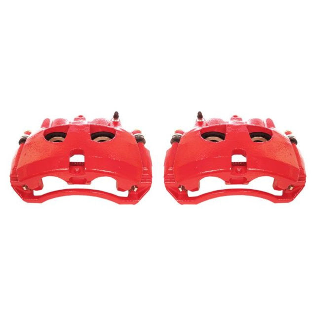 Power Stop 09-10 Dodge Ram 2500 Front Red Calipers w/Brackets - Pair PowerStop Brake Calipers - Perf  AXOPROS