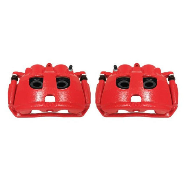 Power Stop 09-10 Dodge Ram 2500 Rear Red Calipers w/Brackets - Pair PowerStop Brake Calipers - Perf  AXOPROS