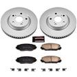 Power Stop 09-10 Pontiac Vibe Front Z17 Evolution Geomet Coated Brake Kit PowerStop Brake Kits - Performance Blank  AXOPROS