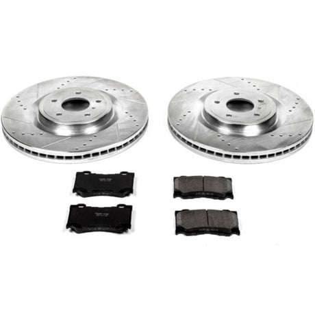 Power Stop 09-13 Infiniti FX50 Front Z23 Evolution Sport Brake Kit PowerStop Brake Kits - Performance D&S  AXOPROS