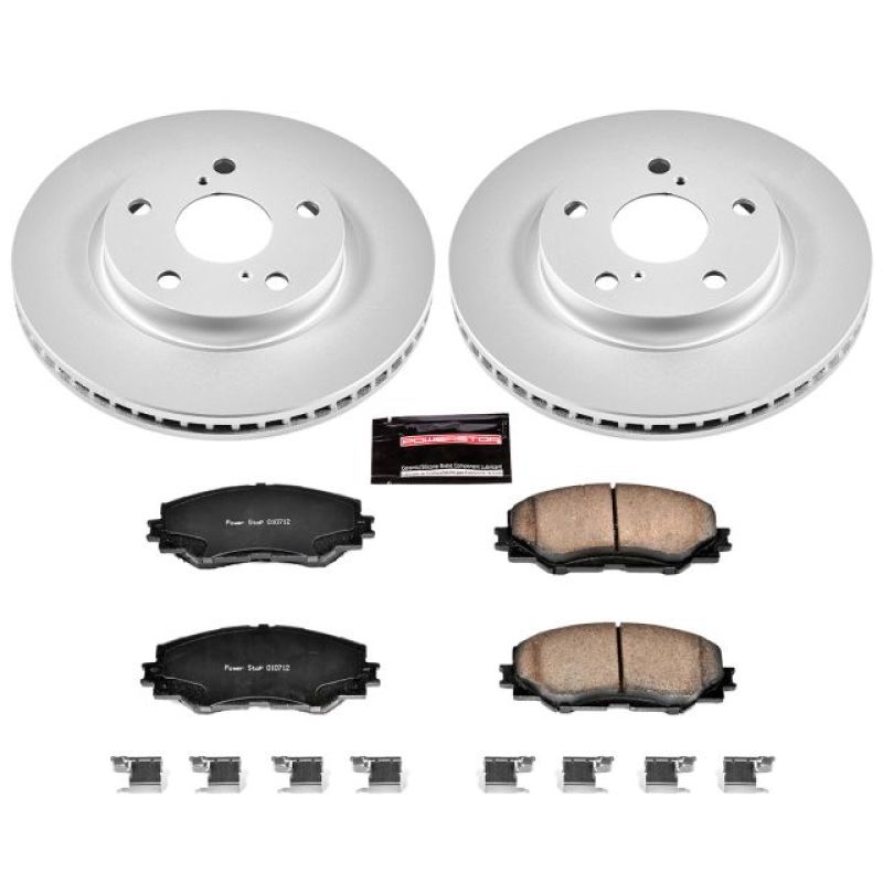 Power Stop 10-12 Lexus HS250h Front Z17 Evolution Geomet Coated Brake Kit PowerStop Brake Kits - Performance Blank  AXOPROS