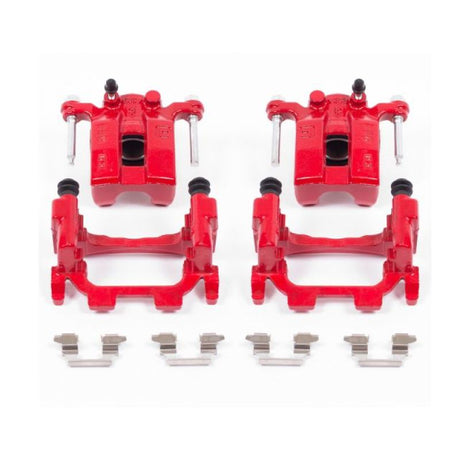 Power Stop 11-12 Infiniti G25 Rear Red Calipers w/Brackets - Pair PowerStop Brake Calipers - Perf  AXOPROS