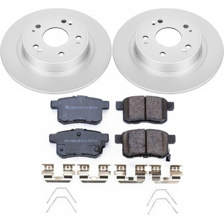 Power Stop 11-14 Acura TSX Rear Z17 Evolution Geomet Coated Brake Kit PowerStop Brake Kits - Performance Blank  AXOPROS