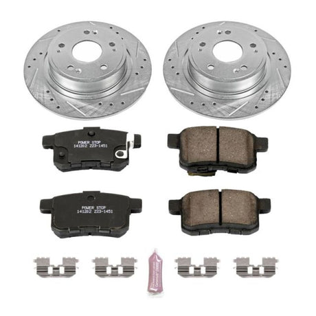 Power Stop 11-14 Acura TSX Rear Z23 Evolution Sport Brake Kit PowerStop Brake Kits - Performance D&S  AXOPROS