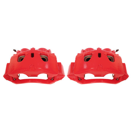 Power Stop 11-19 Chevrolet Silverado 2500 HD Front Red Calipers w/Brackets - Pair PowerStop Brake Calipers - Perf  AXOPROS