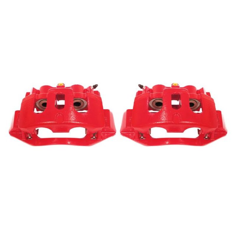 Power Stop 11-19 Chevrolet Silverado 2500 HD Rear Red Calipers w/Brackets - Pair PowerStop Brake Calipers - Perf  AXOPROS