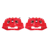 Power Stop 11-19 Chevrolet Silverado 2500 HD Rear Red Calipers w/Brackets - Pair PowerStop Brake Calipers - Perf  AXOPROS