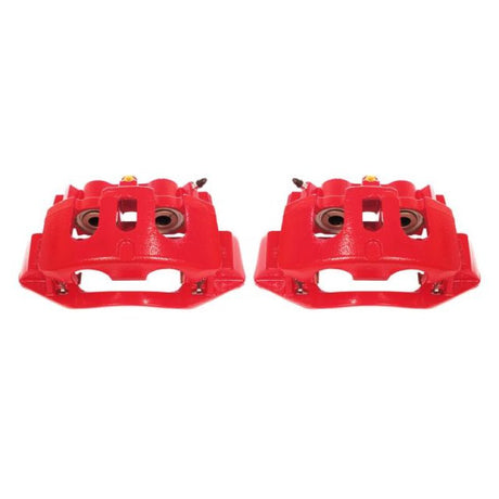 Power Stop 11-19 Chevrolet Silverado 2500 HD Rear Red Calipers w/Brackets - Pair PowerStop Brake Calipers - Perf  AXOPROS