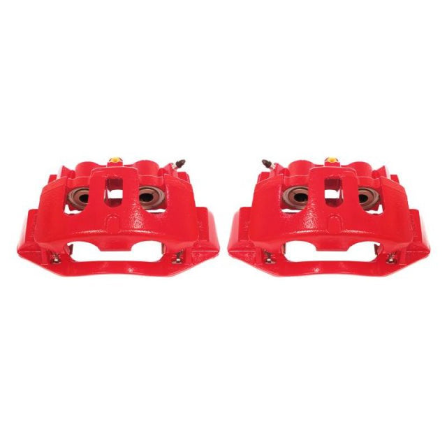 Power Stop 11-19 Chevrolet Silverado 2500 HD Rear Red Calipers w/Brackets - Pair PowerStop Brake Calipers - Perf  AXOPROS