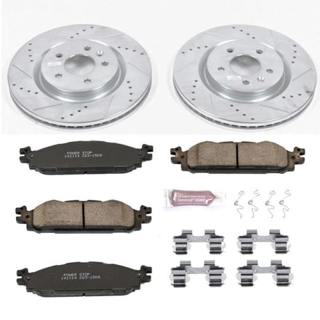 Power Stop 11-19 Ford Explorer Front Z23 Evolution Sport Brake Kit PowerStop Brake Kits - Performance D&S  AXOPROS