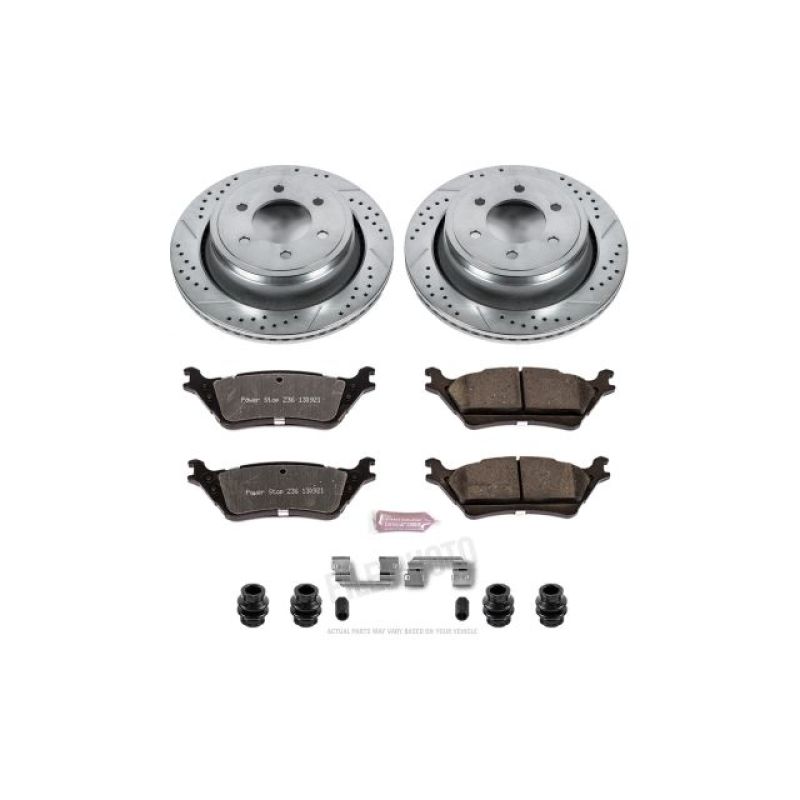 Power Stop 12-18 Ford F-150 Rear Z36 Truck & Tow Brake Kit PowerStop Brake Kits - Performance D&S  AXOPROS