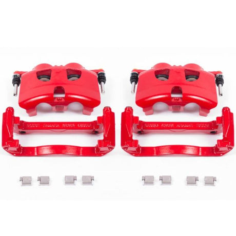 Power Stop 12-19 Ford F-150 Front Red Calipers w/Brackets - Pair PowerStop Brake Calipers - Perf  AXOPROS