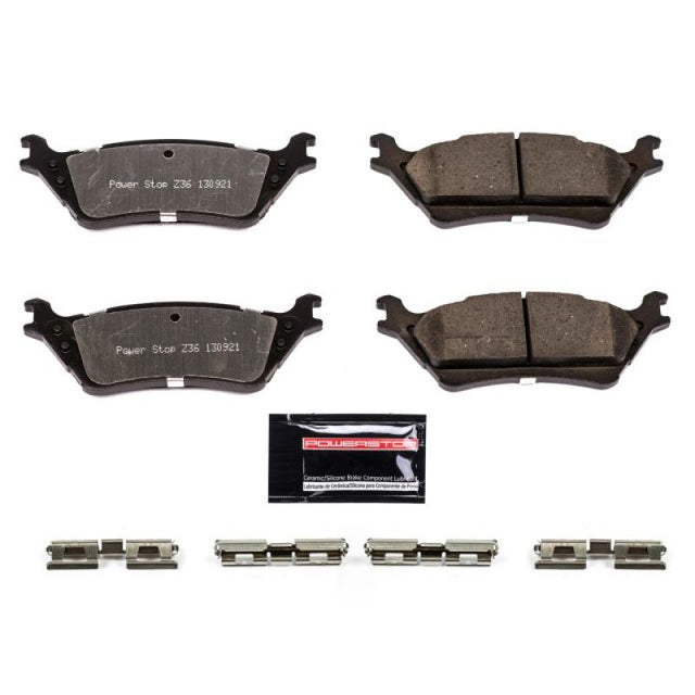 Power Stop 12-19 Ford F-150 Rear Z36 Truck & Tow Brake Pads w/Hardware PowerStop Brake Pads - Performance  AXOPROS