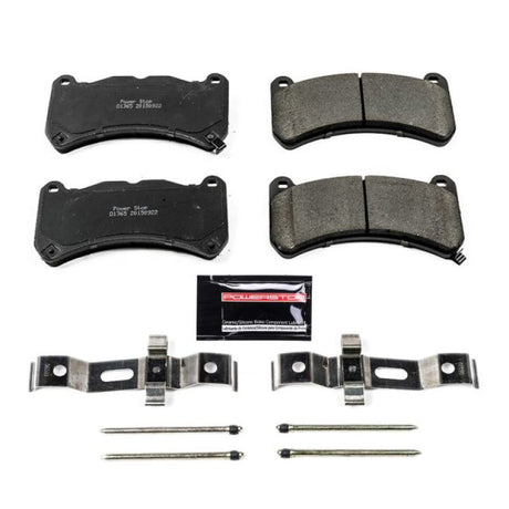 Power Stop 13-14 Ford Mustang Front Z23 Evolution Sport Brake Pads w/Hardware PowerStop Brake Pads - Performance  AXOPROS