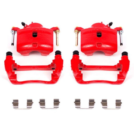 Power Stop 13-15 Acura ILX Front Red Calipers w/Brackets - Pair PowerStop Brake Calipers - Perf  AXOPROS