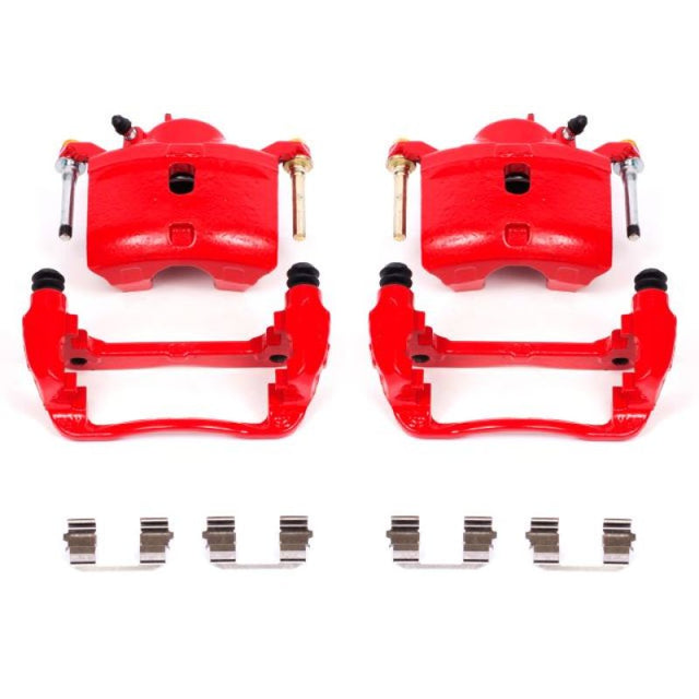 Power Stop 13-15 Acura ILX Front Red Calipers w/Brackets - Pair PowerStop Brake Calipers - Perf  AXOPROS