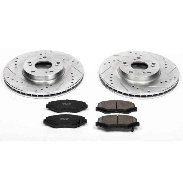 Power Stop 13-15 Acura ILX Front Z23 Evolution Sport Brake Kit PowerStop Brake Kits - Performance D&S  AXOPROS