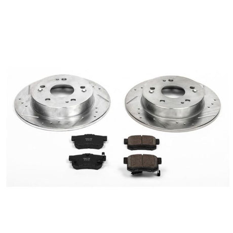 Power Stop 13-15 Acura ILX Rear Z23 Evolution Sport Brake Kit PowerStop Brake Kits - Performance D&S  AXOPROS