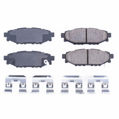 Power Stop 13-16 Subaru BRZ Rear Z17 Evolution Ceramic Brake Pads w/Hardware PowerStop Brake Pads - OE  AXOPROS