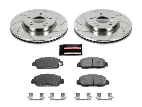 Power Stop 13-19 Honda Accord Front Z23 Evolution Sport Brake Kit PowerStop Brake Kits - Performance D&S  AXOPROS