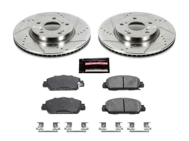Power Stop 13-19 Honda Accord Front Z23 Evolution Sport Brake Kit PowerStop Brake Kits - Performance D&S  AXOPROS