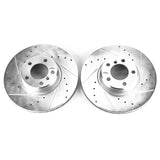 Power Stop 14-16 BMW 228i Front Evolution Drilled & Slotted Rotors - Pair PowerStop Brake Rotors - Slot & Drilled  AXOPROS