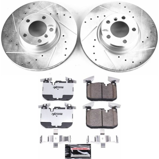 Power Stop 14-16 BMW 228i Front Z26 Street Warrior Brake Kit PowerStop Brake Kits - Performance D&S  AXOPROS