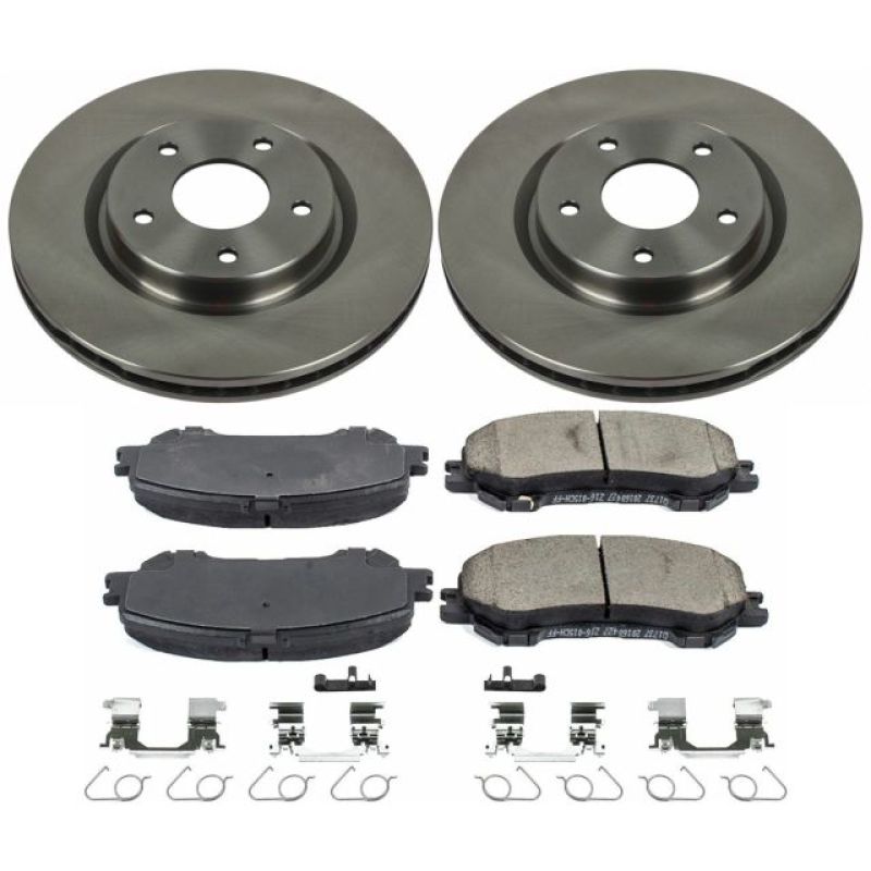Power Stop 14-19 Nissan Rogue Front Autospecialty Brake Kit PowerStop Brake Kits - OE  AXOPROS