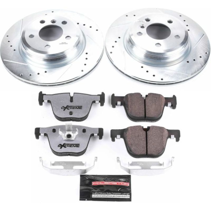 Power Stop 15-16 BMW 328i xDrive Rear Z26 Street Warrior Brake Kit PowerStop Brake Kits - Performance D&S  AXOPROS