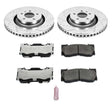Power Stop 15-19 Ford Mustang Front Z26 Street Warrior Brake Kit PowerStop Brake Kits - Performance D&S  AXOPROS