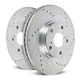 Power Stop 16-18 Cadillac ATS Rear Evolution Drilled & Slotted Rotors - Pair PowerStop Brake Rotors - Slot & Drilled  AXOPROS