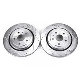 Power Stop 16-18 Cadillac ATS Rear Evolution Drilled & Slotted Rotors - Pair PowerStop Brake Rotors - Slot & Drilled  AXOPROS