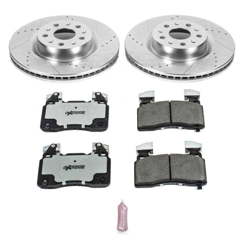 Power Stop 16-18 Cadillac CT6 Front Z26 Street Warrior Brake Kit PowerStop Brake Kits - Performance D&S  AXOPROS