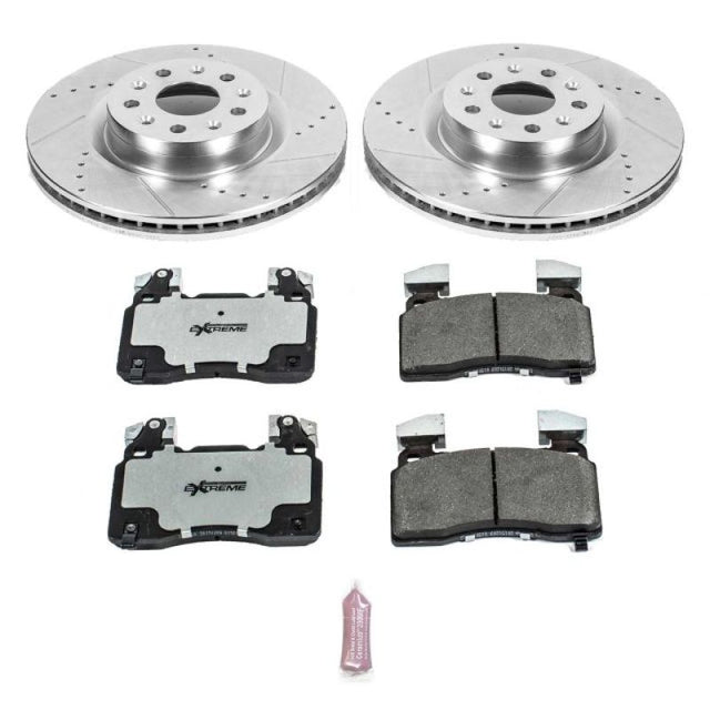 Power Stop 16-18 Cadillac CT6 Front Z26 Street Warrior Brake Kit PowerStop Brake Kits - Performance D&S  AXOPROS