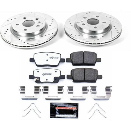 Power Stop 16-18 Cadillac CT6 Rear Z26 Street Warrior Brake Kit PowerStop Brake Kits - Performance D&S  AXOPROS