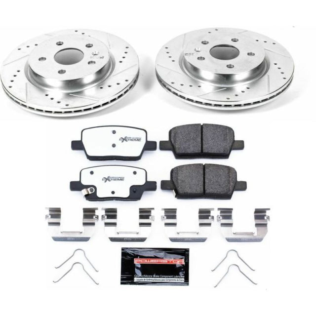 Power Stop 16-18 Cadillac CT6 Rear Z26 Street Warrior Brake Kit PowerStop Brake Kits - Performance D&S  AXOPROS