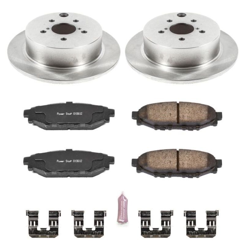 Power Stop 16-18 Subaru Crosstrek Rear Autospecialty Brake Kit PowerStop Brake Kits - OE  AXOPROS