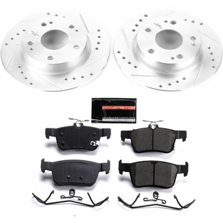 Power Stop 16-19 Honda Civic Rear Z23 Evolution Sport Brake Kit PowerStop Brake Kits - Performance D&S  AXOPROS