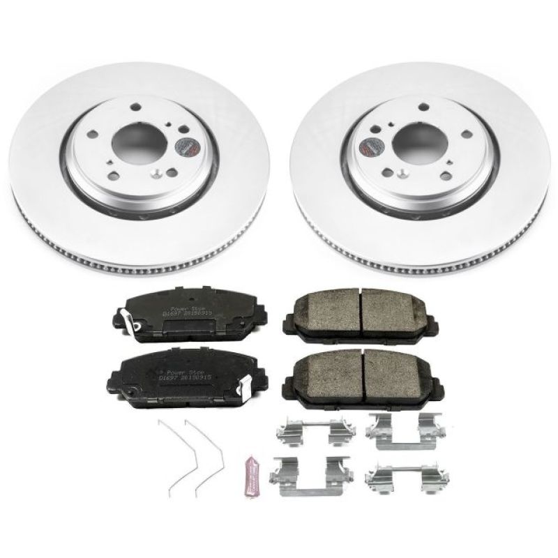 Power Stop 17-18 Acura ILX Front Z17 Evolution Geomet Coated Brake Kit PowerStop Brake Kits - Performance Blank  AXOPROS