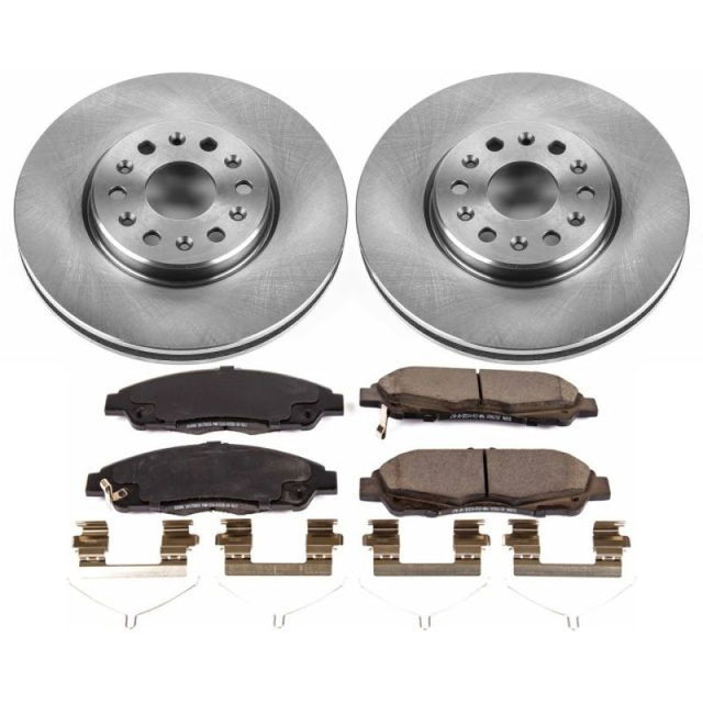 Power Stop 17-18 GMC Acadia Front Autospecialty Brake Kit PowerStop Brake Kits - OE  AXOPROS