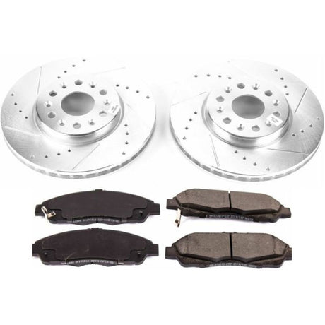Power Stop 17-18 GMC Acadia Front Z23 Evolution Sport Brake Kit PowerStop Brake Kits - Performance D&S  AXOPROS