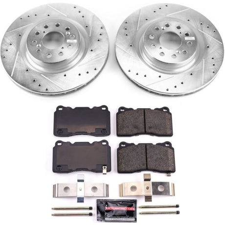 Power Stop 17-19 Honda Civic Front Z23 Evolution Sport Brake Kit PowerStop Brake Kits - Performance D&S  AXOPROS
