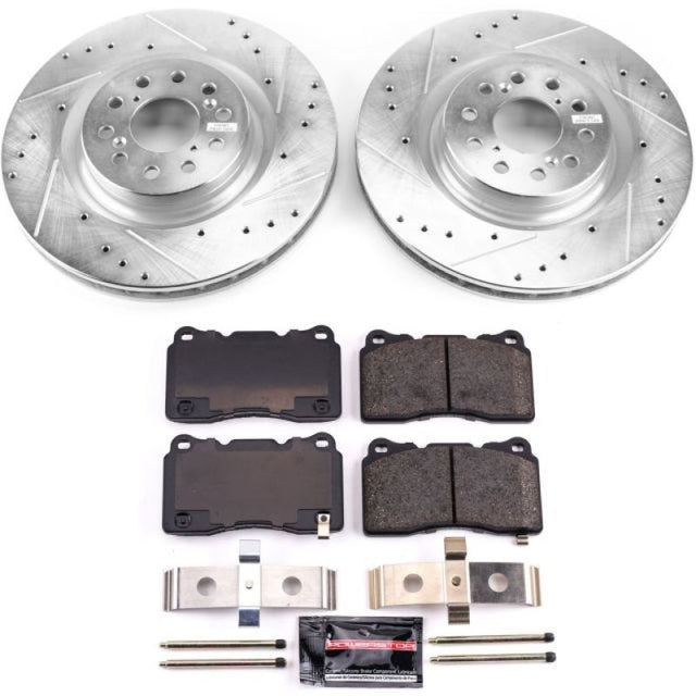 Power Stop 17-19 Honda Civic Front Z23 Evolution Sport Brake Kit PowerStop Brake Kits - Performance D&S  AXOPROS